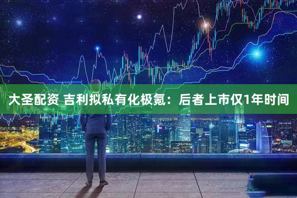 大圣配资 吉利拟私有化极氪：后者上市仅1年时间