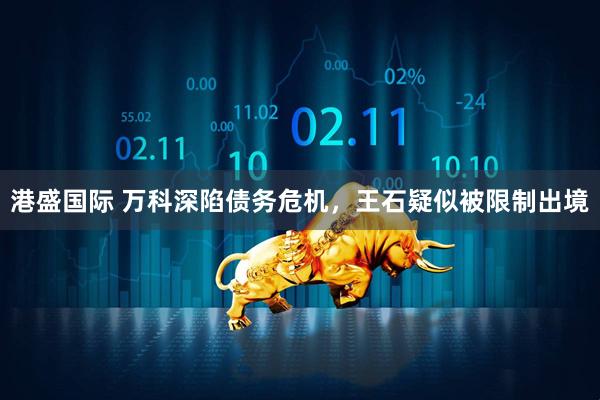 港盛国际 万科深陷债务危机，王石疑似被限制出境